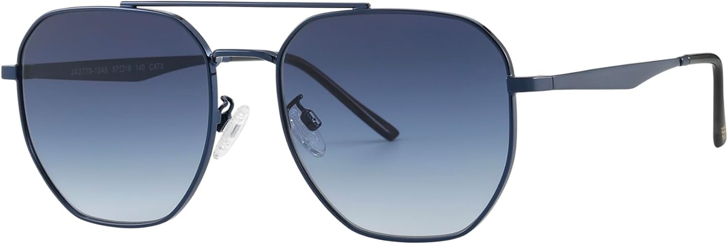JOOX Retro Hexagon Aviator Sunglasses for Women Men Trendy Sun Glasses Square UV400 Protection Shades