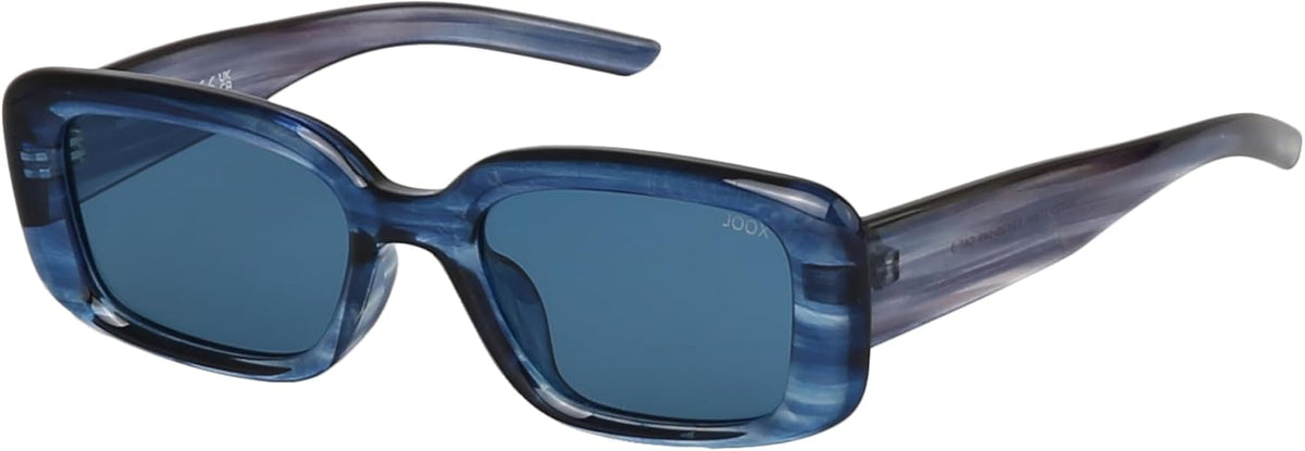 JOOX Retro Rectangle Sunglasses for Women, Vintage Polarized Square Sun Glasses 90's,Trendy Thick Shades UV400 Protection