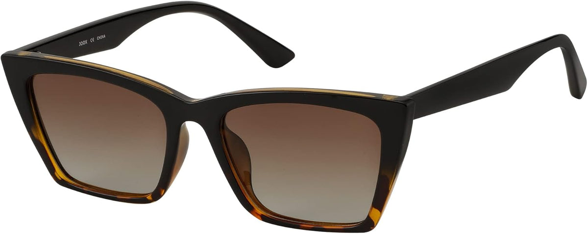 JOOX Polarized Classic Square Cat Eye Sunglasses for Women, Trendy shades with 100% UV protection
