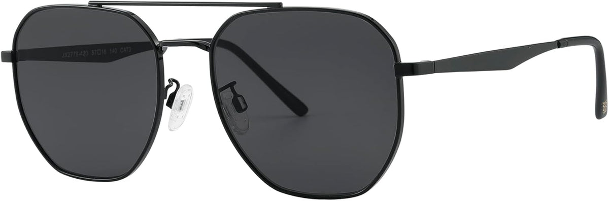JOOX Retro Hexagon Aviator Sunglasses for Women Men Trendy Sun Glasses Square UV400 Protection Shades