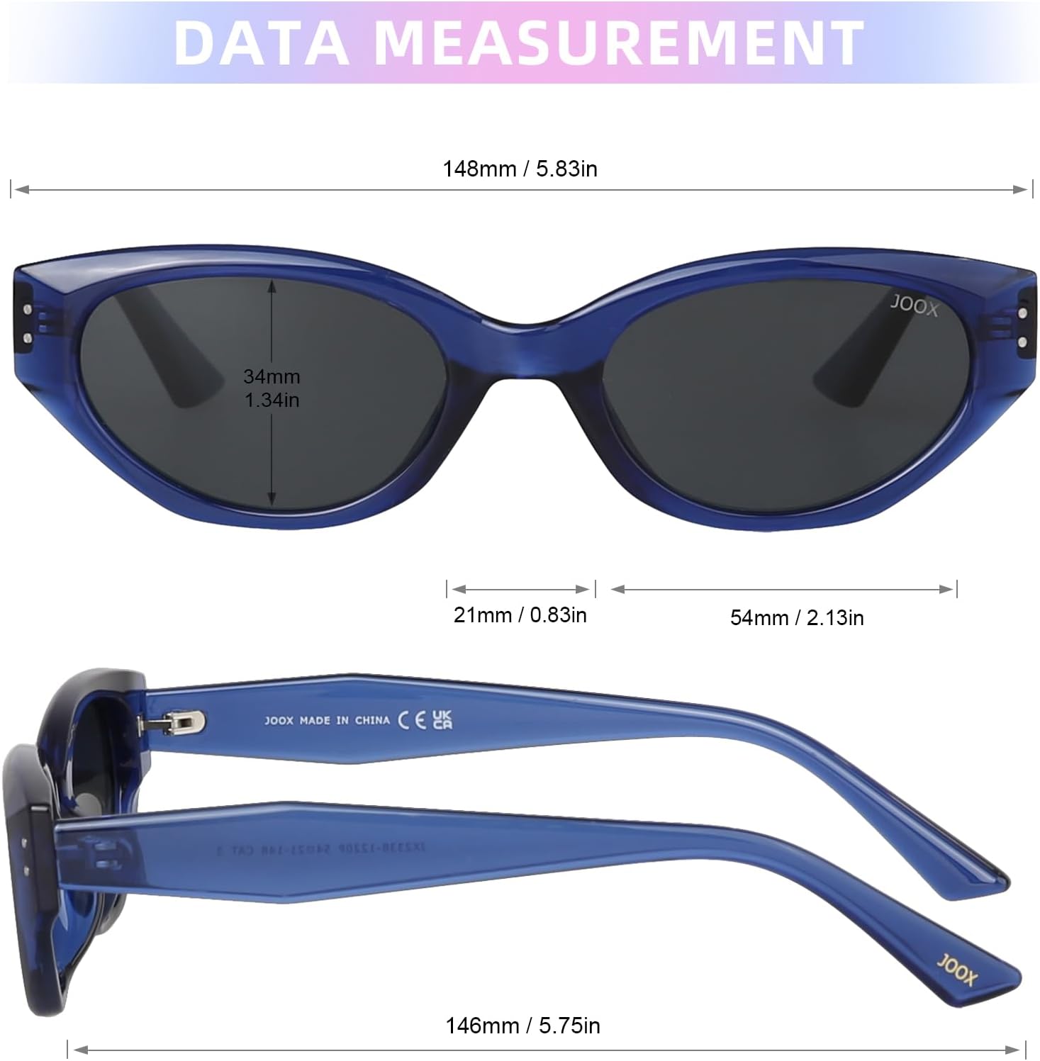 JOOX Trendy Cat Eye Sunglasses for Women,Vintage Polarized Designer Sun Glasses UV400 Protection, Fashion Style Shades Y2K