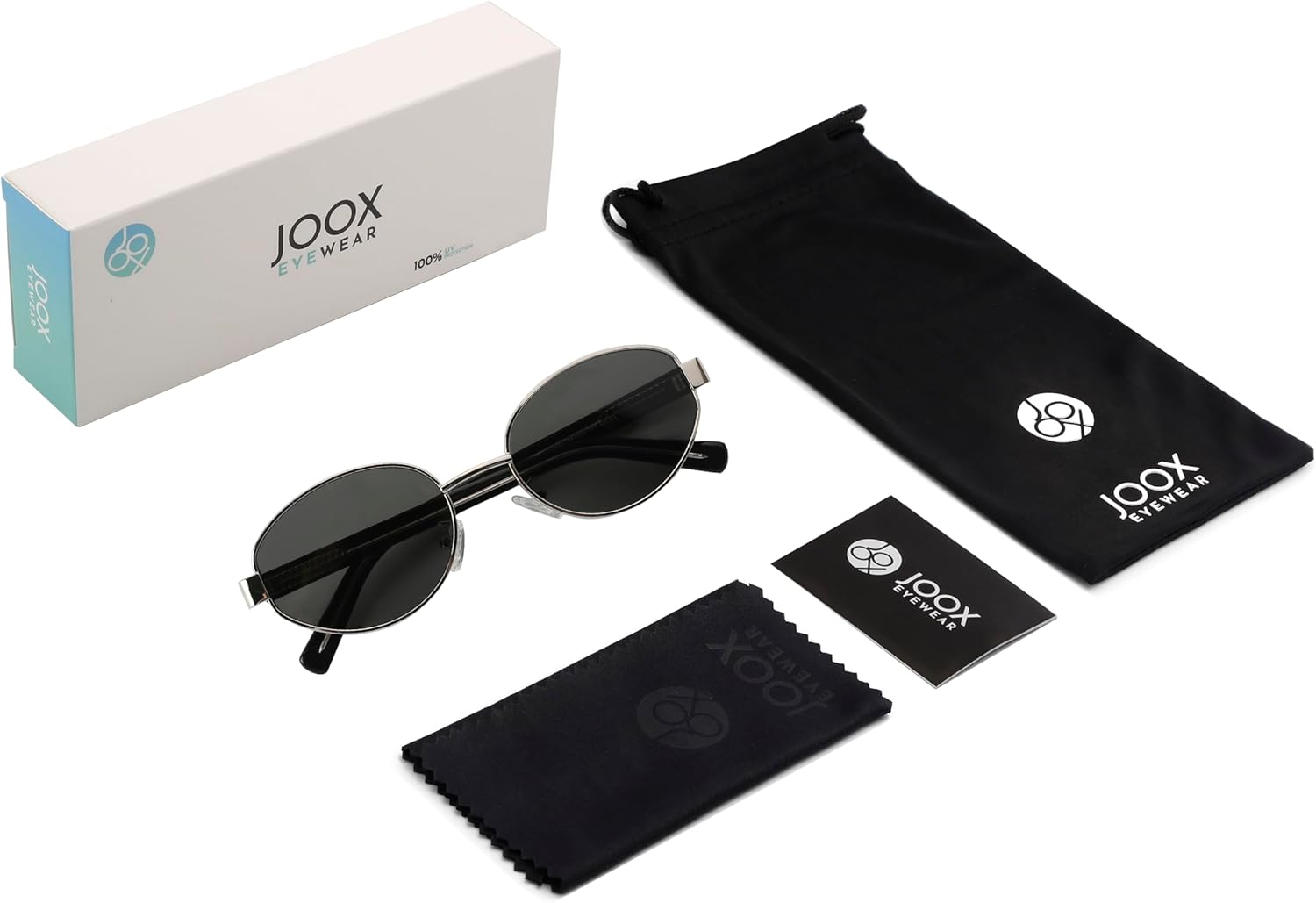 JOOX Retro Oval Sunglasses for Women Men Designer Sun Glasses Classic Shades UV400 Protection