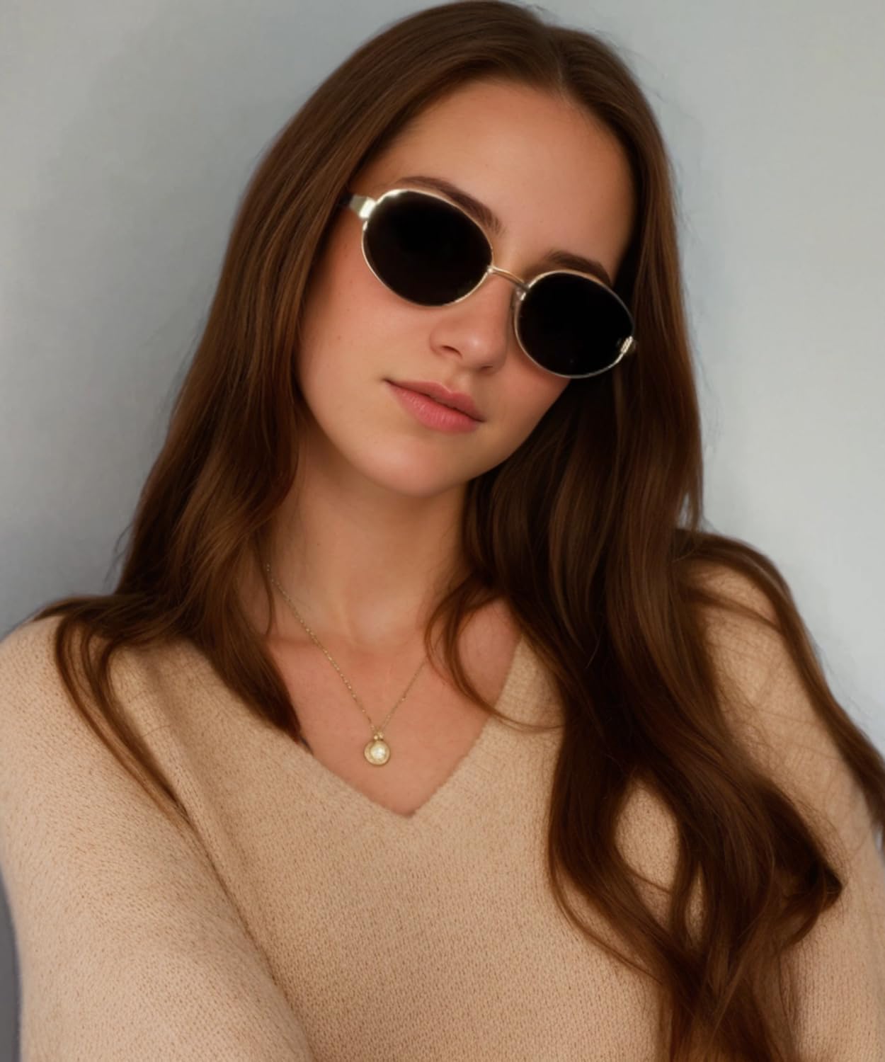 JOOX Retro Oval Sunglasses for Women Men Designer Sun Glasses Classic Shades UV400 Protection