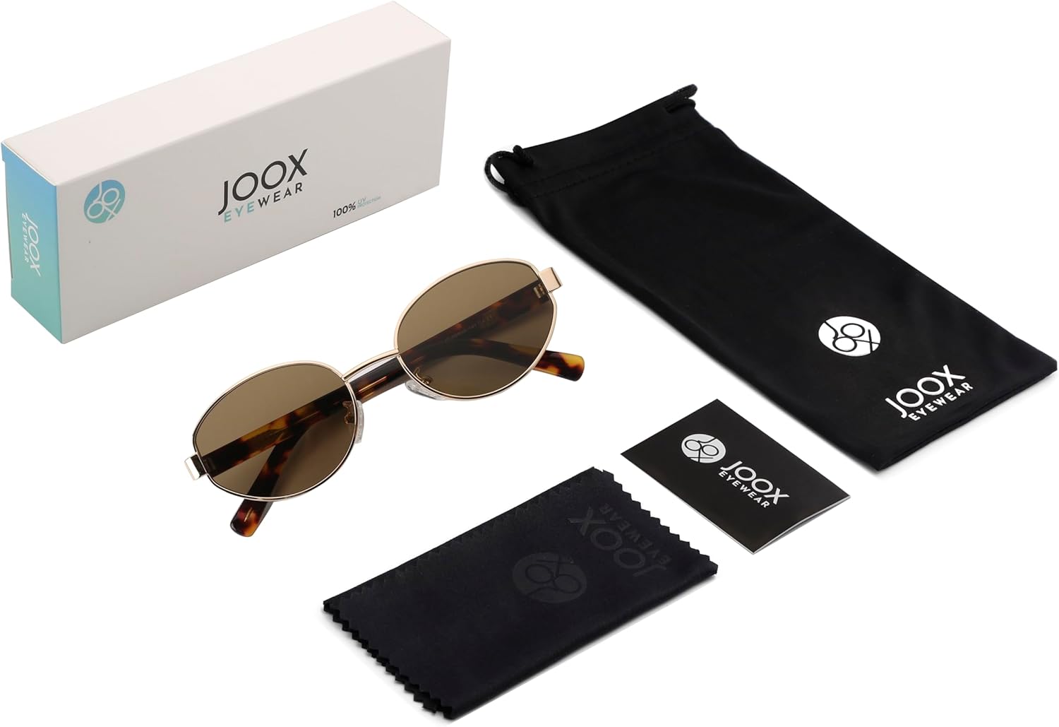 JOOX Retro Oval Sunglasses for Women Men Designer Sun Glasses Classic Shades UV400 Protection
