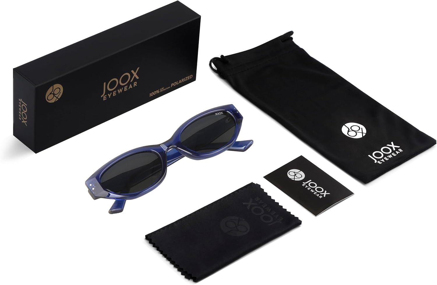 JOOX Trendy Cat Eye Sunglasses for Women,Vintage Polarized Designer Sun Glasses UV400 Protection, Fashion Style Shades Y2K