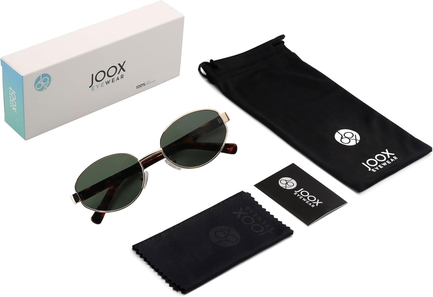 JOOX Retro Oval Sunglasses for Women Men Designer Sun Glasses Classic Shades UV400 Protection