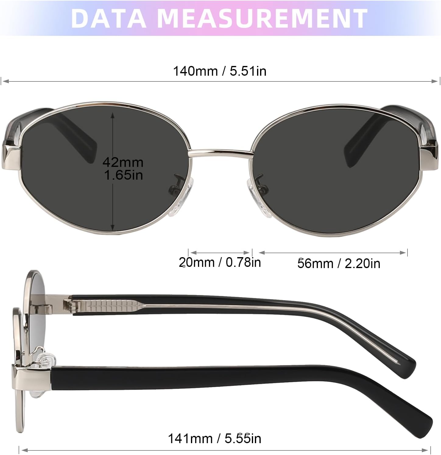 JOOX Retro Oval Sunglasses for Women Men Designer Sun Glasses Classic Shades UV400 Protection