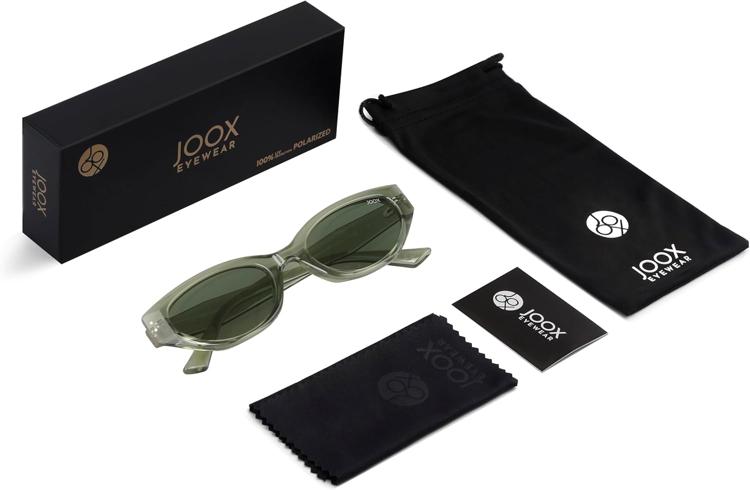 JOOX Trendy Cat Eye Sunglasses for Women,Vintage Polarized Designer Sun Glasses UV400 Protection, Fashion Style Shades Y2K