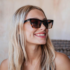 JOOX Polarized Classic Square Cat Eye Sunglasses for Women, Trendy shades with 100% UV protection