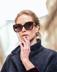 JOOX Oversized Square Sunglasses Women,Trendy Cat Eye Glasses with UV400 Protection